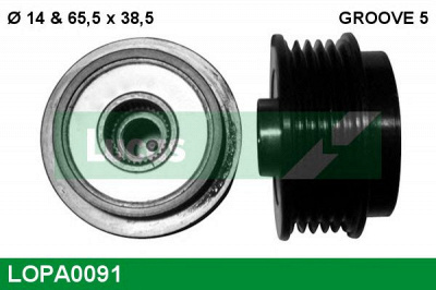 LUCAS ENGINE DRIVE lopa0091 -  Механизм свободного хода генератора